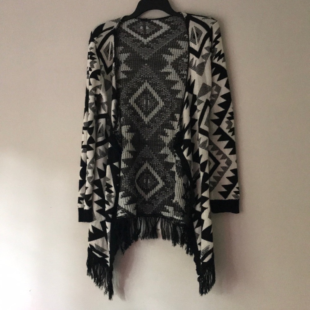 Tribal print cardigan